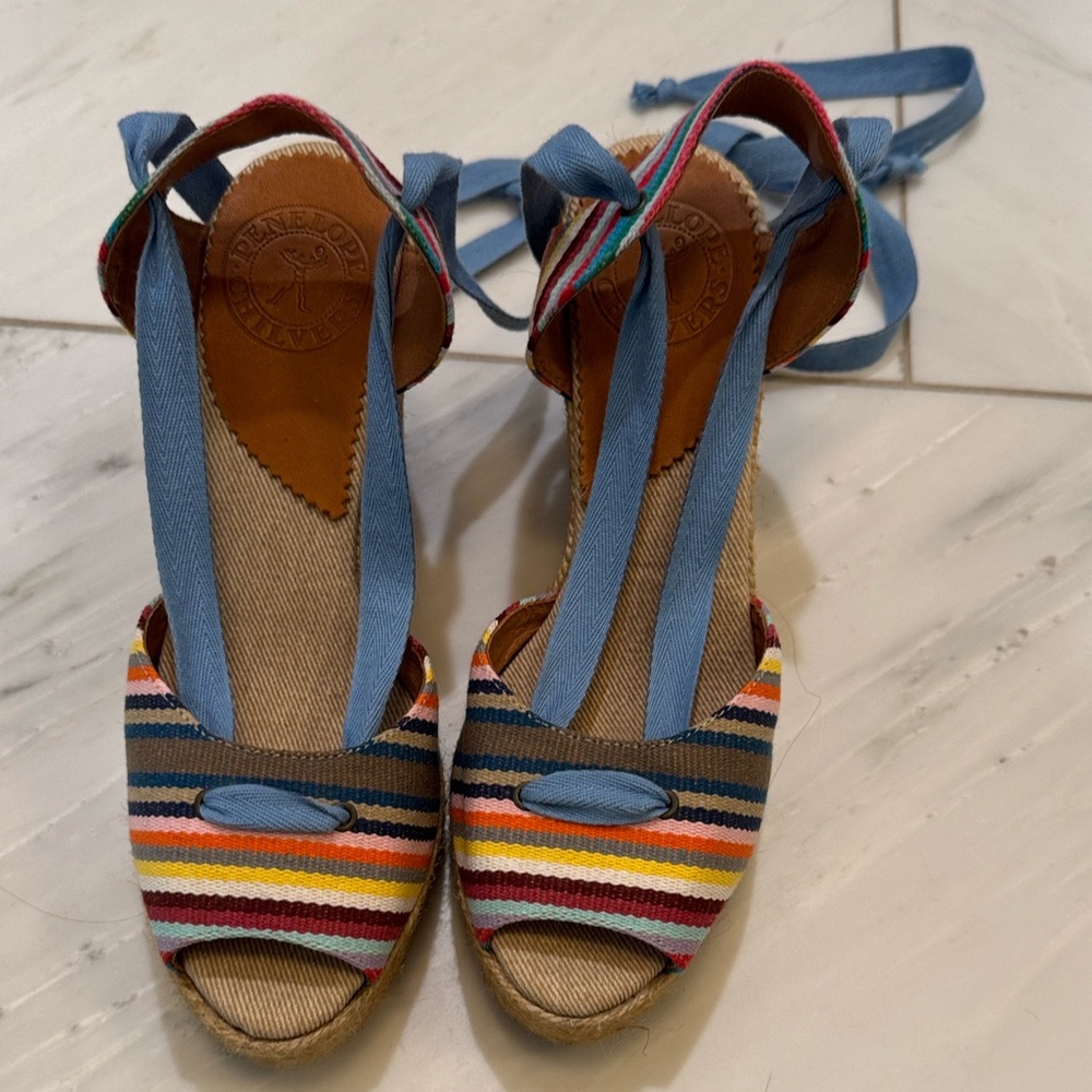 Penelope Chilvers Colorful Striped Espadrilles